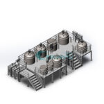 Customized industry cosmetic paste liquid soap production line homogenizer mixer tank PLC control stirring reactor factory