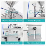 Semi Automatic Bottle Perfume Liquid Filling Machine Ointment Cream Filler Paste Chili Sauce Filling Machine price