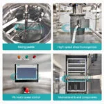 Industrial Lifting Vacuum Homogenizing Emulsifier Cream Lotion Ointment Emulsifying Mixer Machine Manufacturer | GUANYU price