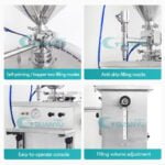 High viscosity cream Honey semi automatic filling machine gel lotion filler ointment bottle filling machine price