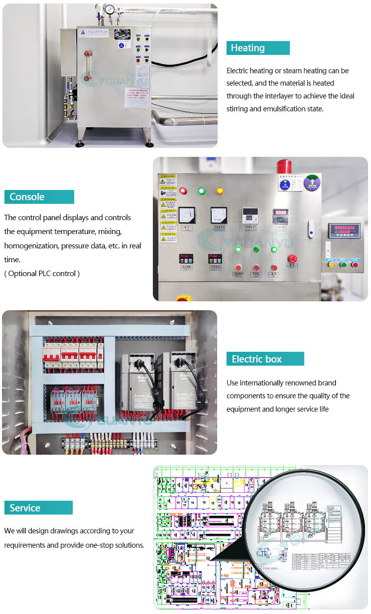 vacuum homogenizer mixer machine