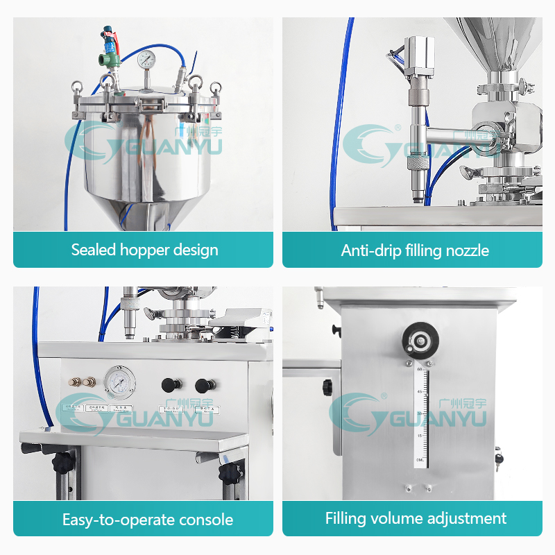 Automatic Monoblock Rotary Small Bottle Liquid and Paste Filling Stoppering and Capping Machine Manufacturer | GUANYU  in  Guangzhou