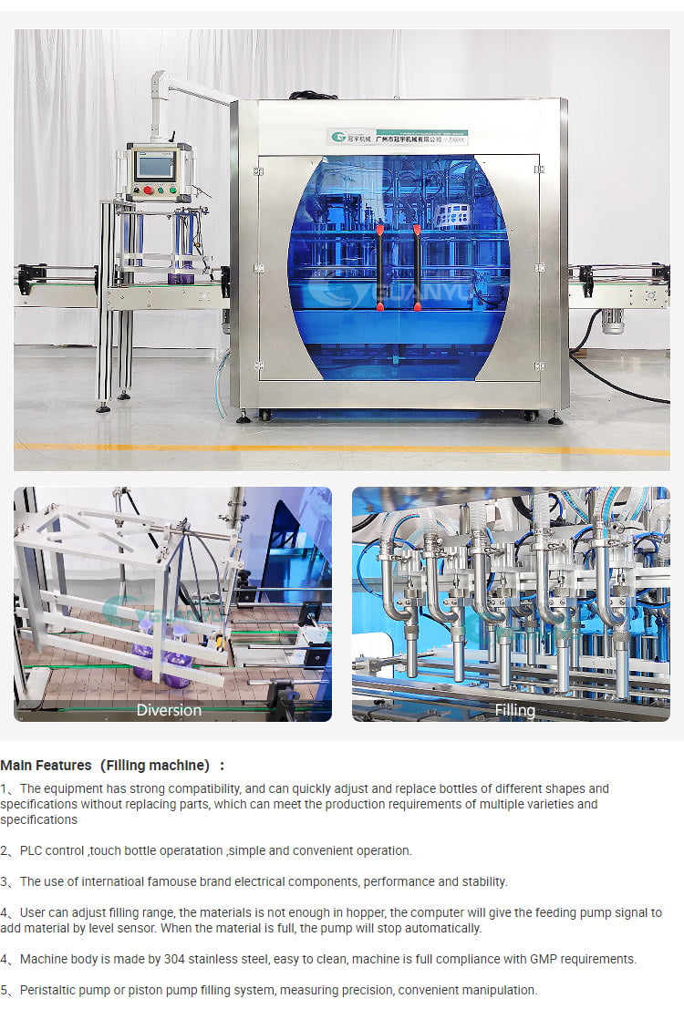 cream filling capping and labeling machine