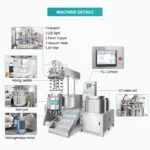 Lotion Making Machine Cosmetic Cream Mixer Homogenizer Vacuum Toothpaste Mixer Emulsifier | GUANYU factory