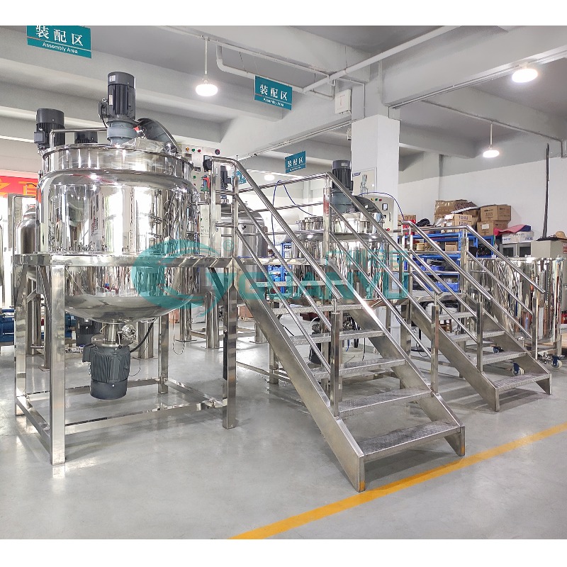 Stainless steel shampoo mixer production line agitator mixing tank liquid soap mixing machine | GUANYU  in  Guangzhou