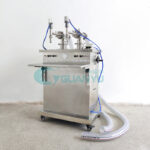 2 nozzles semi filling machine vertical liquid cream paste filling line plastic bottle filler equipment manufacturer