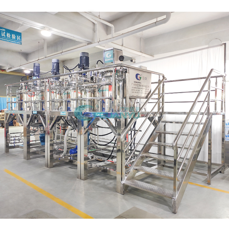 Multifunction Liquid Soap Making Machine Emulsifying Mixer Big Capacity Mixing Machine Manufacturer | GUANYU factory
