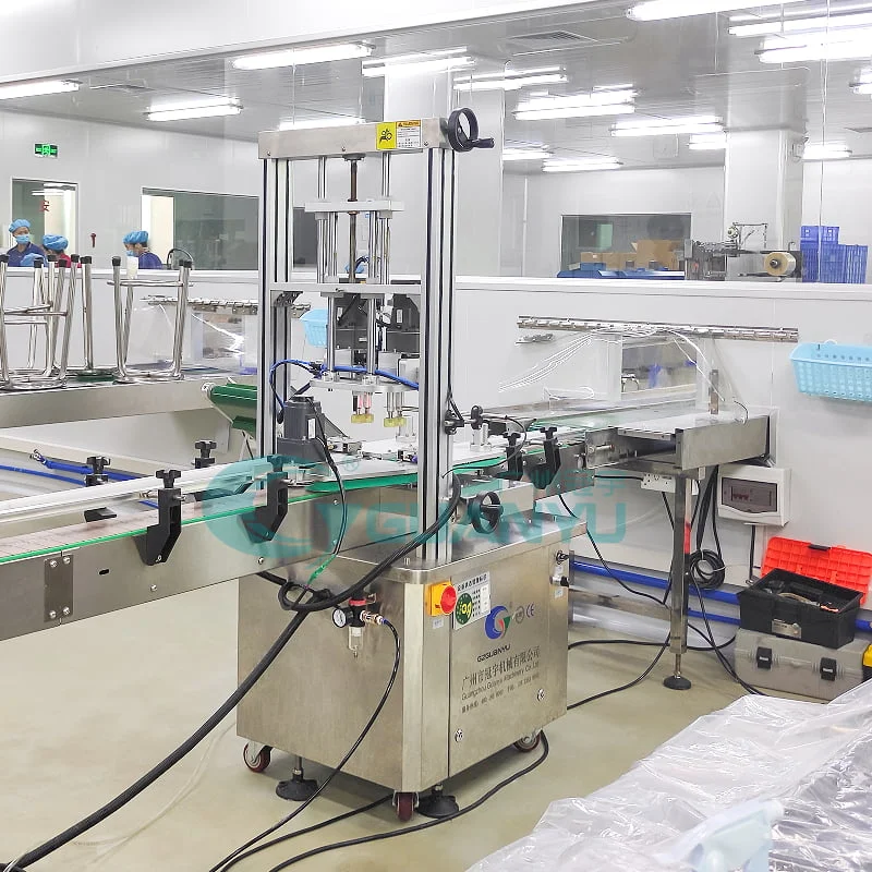 Tracking Paste Filling Sealing Packaging Line Equipment Automatic Liquid Soap Hand Wash Cream Lotion Filling Machinery  in  Guangzhou